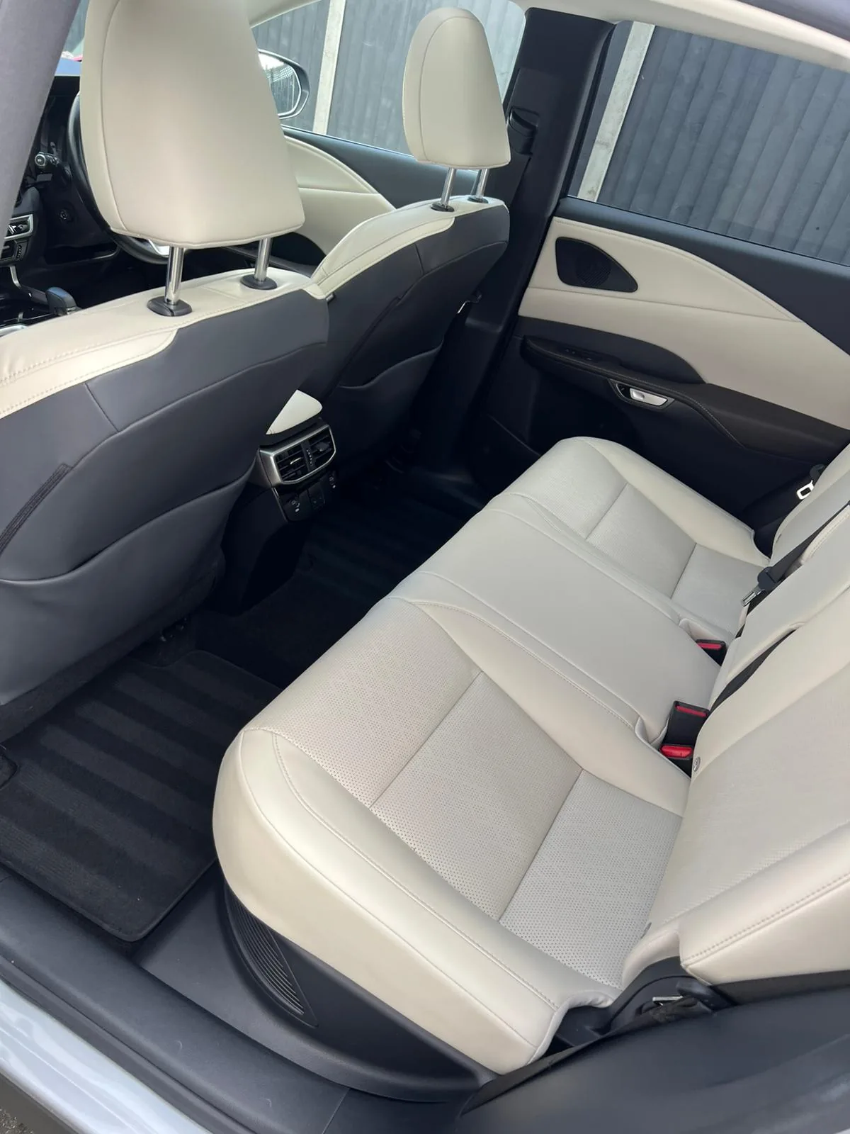 Clean rear seats after a Platinum Car Cleaning interior clean